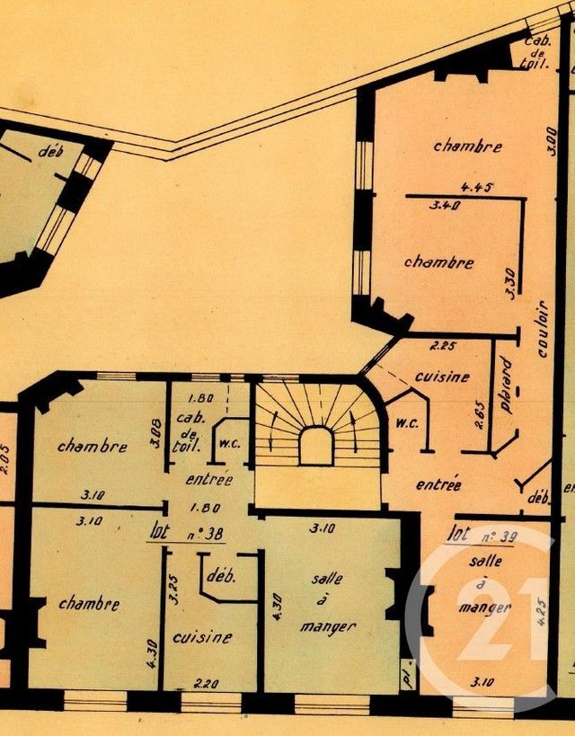 Appartement F5 à vendre - 5 pièces - 105.42 m2 - PARIS - 75015 - ILE-DE-FRANCE - Century 21 Vaugirard Convention