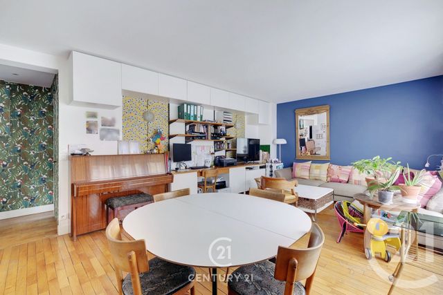Appartement F3 à vendre - 3 pièces - 63.49 m2 - PARIS - 75015 - ILE-DE-FRANCE - Century 21 Vaugirard Convention
