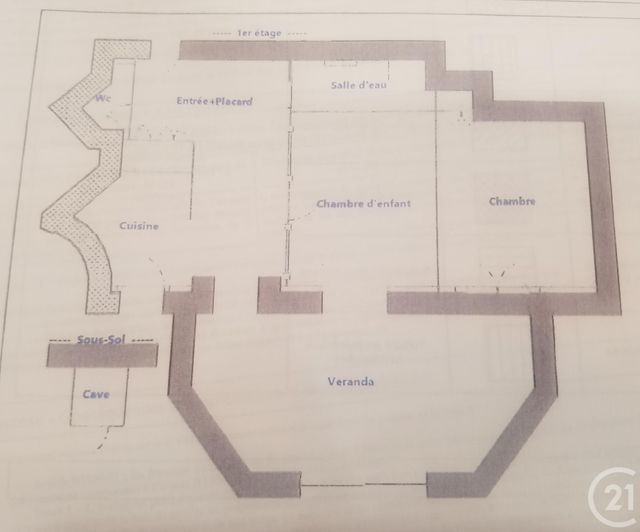 Appartement F2 à louer - 2 pièces - 59.75 m2 - VANVES - 92 - ILE-DE-FRANCE - Century 21 Vaugirard Convention