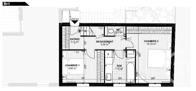 Appartement F3 à vendre - 3 pièces - 71.21 m2 - MONTROUGE - 92 - ILE-DE-FRANCE - Century 21 Vaugirard Convention