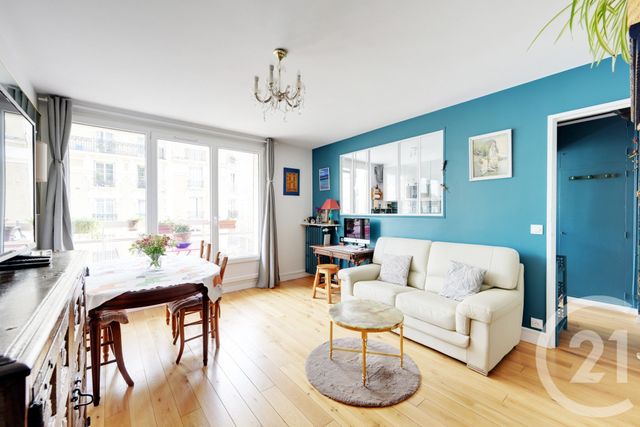 Appartement F3 à vendre - 3 pièces - 63.03 m2 - PARIS - 75015 - ILE-DE-FRANCE - Century 21 Vaugirard Convention