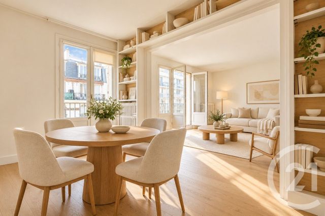 Appartement F3 à vendre - 3 pièces - 65.06 m2 - PARIS - 75015 - ILE-DE-FRANCE - Century 21 Vaugirard Convention