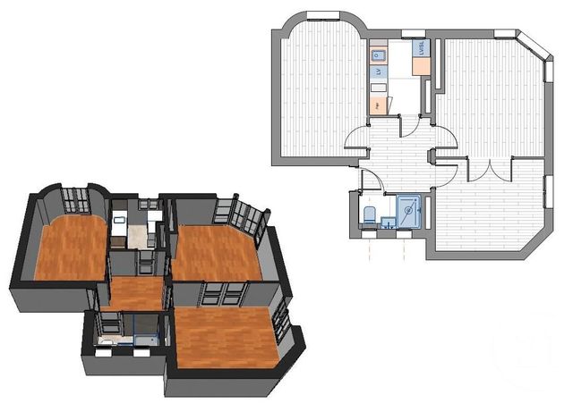 Appartement à vendre - 3 pièces - 44.27 m2 - PARIS - 75015 - ILE-DE-FRANCE - Century 21 Vaugirard Convention