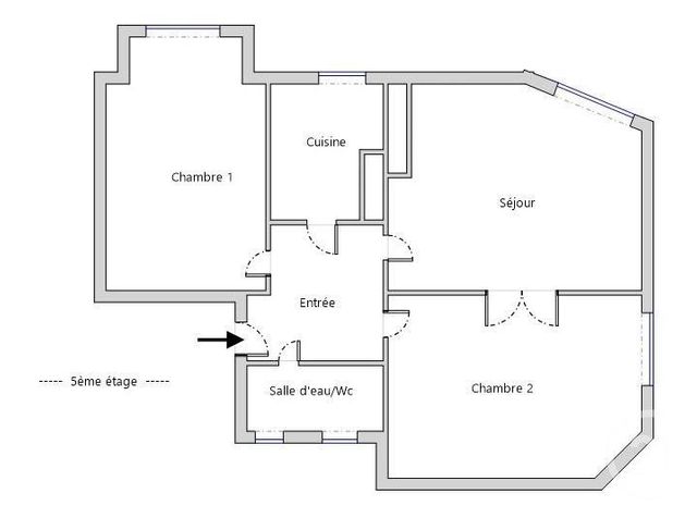 Appartement à vendre - 3 pièces - 44.27 m2 - PARIS - 75015 - ILE-DE-FRANCE - Century 21 Vaugirard Convention