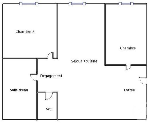 Appartement à vendre - 3 pièces - 48.01 m2 - PARIS - 75015 - ILE-DE-FRANCE - Century 21 Vaugirard Convention