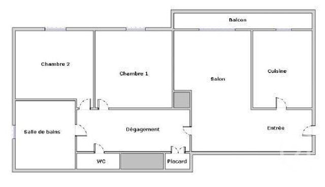 Appartement à vendre - 3 pièces - 53.4 m2 - PARIS - 75015 - ILE-DE-FRANCE - Century 21 Vaugirard Convention